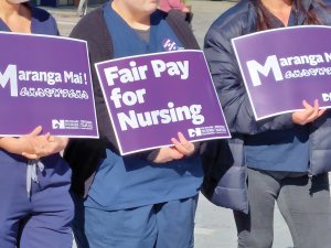 Nurse Fair Pay Placard rally August 2022