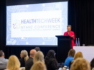 Pharmac chair Paula Bennett at 2024 MTANZ Conference  [Image: Cactus Photography]